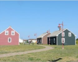 Recreation of company houses at Cape Breton Miners Museum, Glace Bay