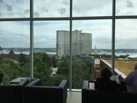 Halifax library view from 5th floor reading area